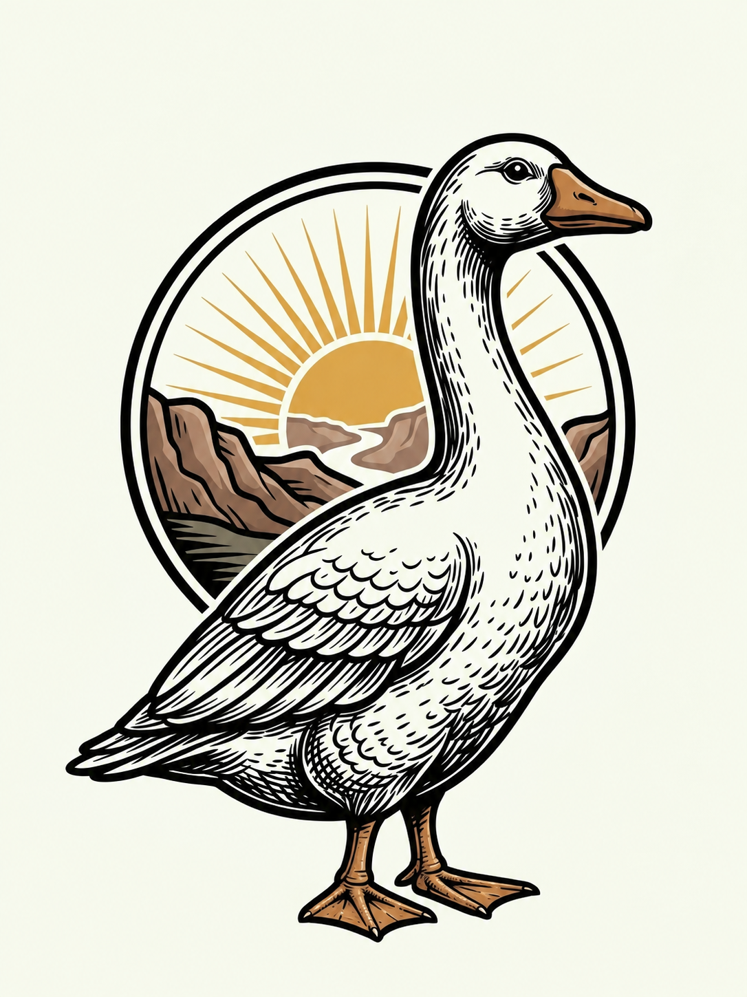 Wild Canyon goose mascot