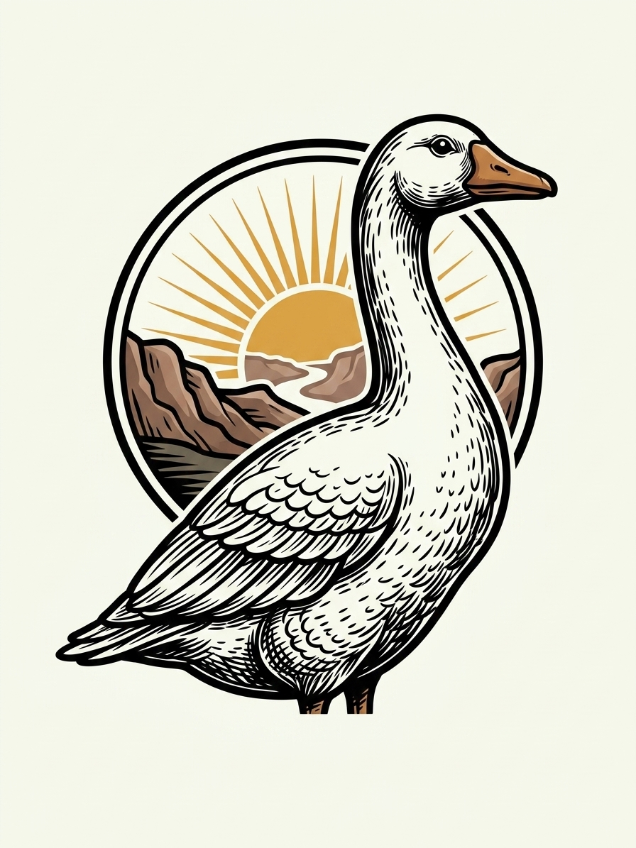 Wild Canyon goose mascot